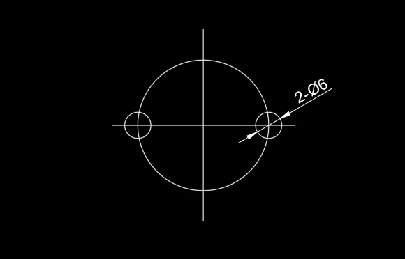 cad2xΦ6怎么标注