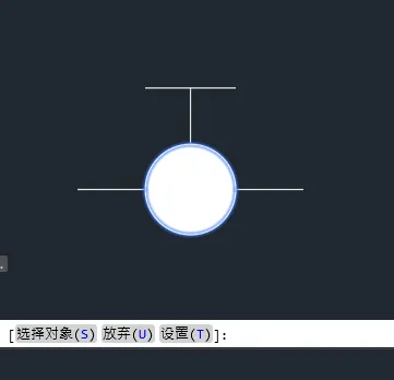 CAD如何截止阀图形的方法
