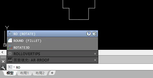 CAD旋转命令中C是什么意思