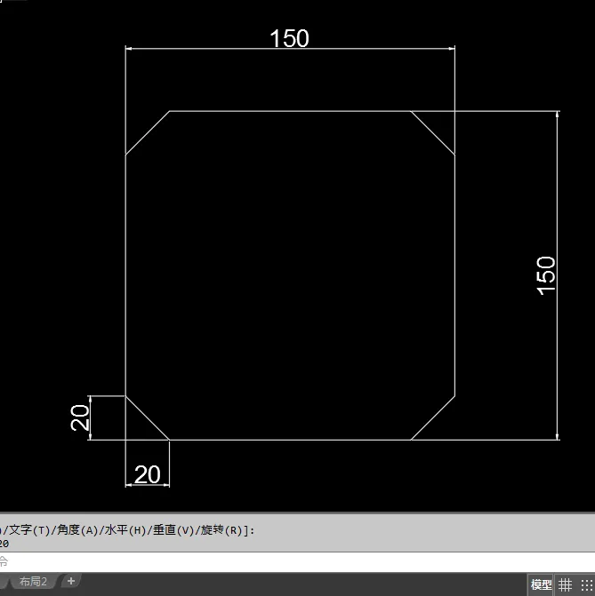 CAD2018倒角矩形怎么画呢？