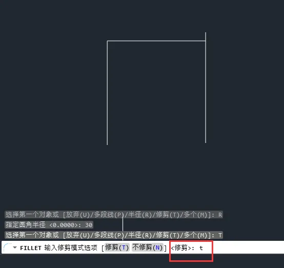 cad圆角怎么画不出来