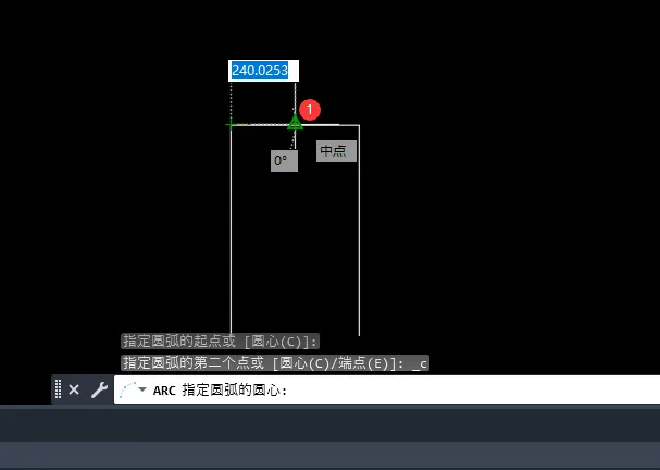 CAD2023怎么使用起点，圆心，端点来创建圆弧