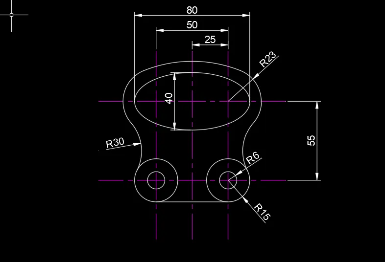 CAD2022怎么画二维实例图一
