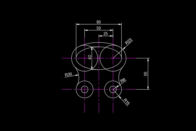 CAD2022怎么画二维实例图一