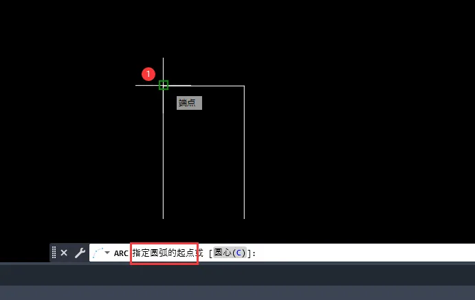 CAD2023怎么使用起点，圆心，端点来创建圆弧