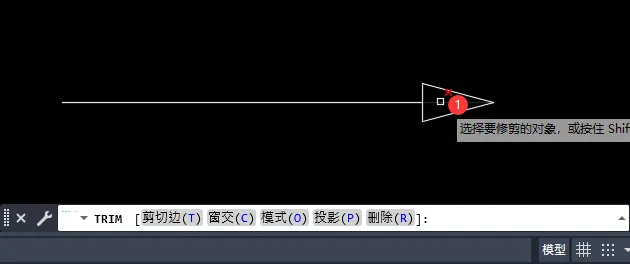 cad如何给一条直线上加箭头