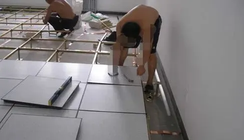 防静电地板和网络地板的区别！网络地板铺贴不同饰面工艺标准图集！
