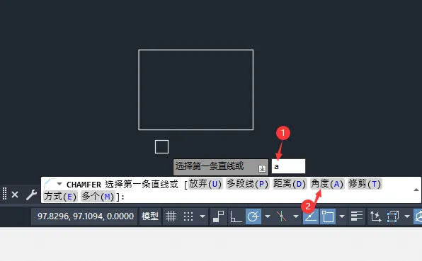 cad矩形怎么画倒角和圆角的详细介绍