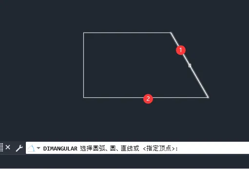 CAD2022怎么如何进行角度标注