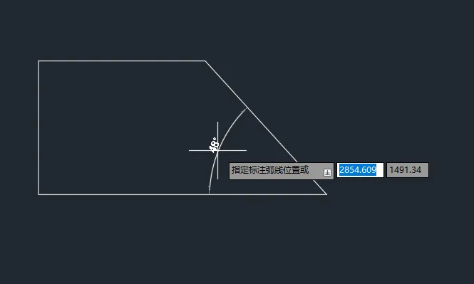 CAD2022怎么如何进行角度标注