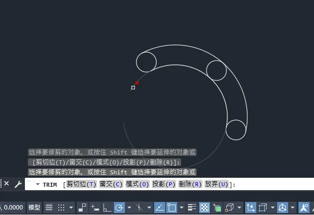 cad三个圆的切线怎么画