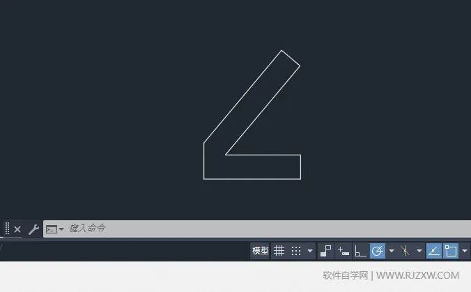 CAD2024用对齐标注给图形斜线标注的方法