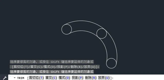 cad三个圆的切线怎么画