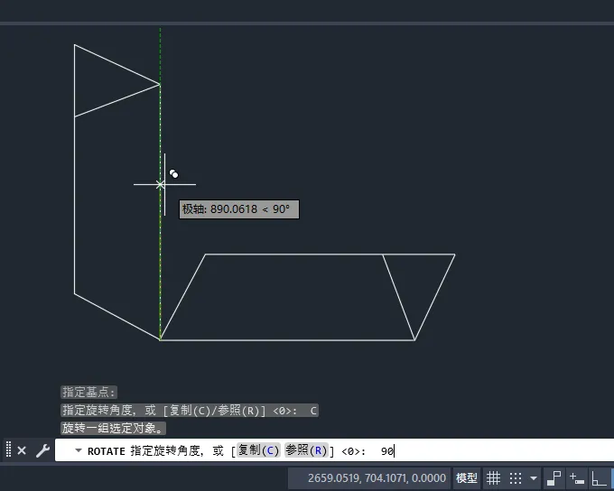 CAD2025如何旋转复制对象？CAD2025旋转复制对象的方法