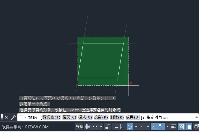 CAD2024窗交修剪怎么用？CAD2024窗交修剪的使用方法