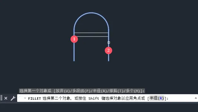CAD2024绘制鼠标图案的方法
