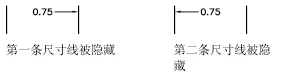 CAD2020关于控制尺寸界线