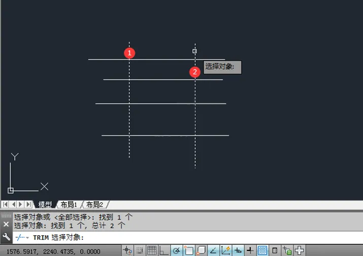 在CAD中怎么快速修剪