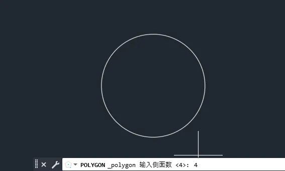 CAD2023怎么画圆内切正方形