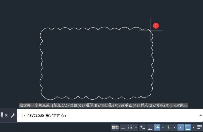 cad矩形云线怎么画
