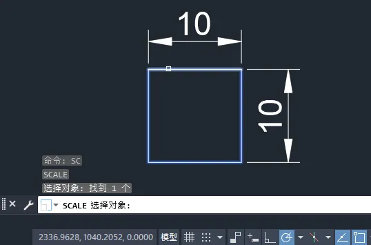 cad放大30倍sc输入多少