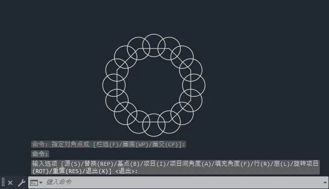 cad环形阵列怎么修改
