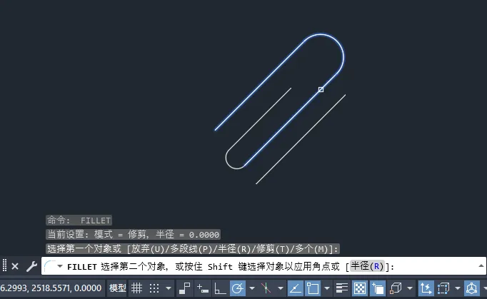 CAD2024如何绘制一个回形针图标