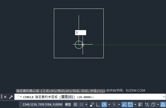 CAD2023绘制感温探测器图例的方法