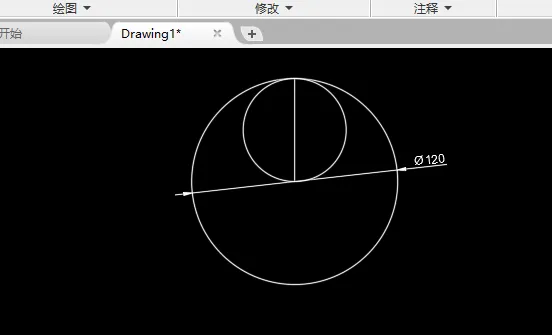 CAD怎么画五连花圆形的方法