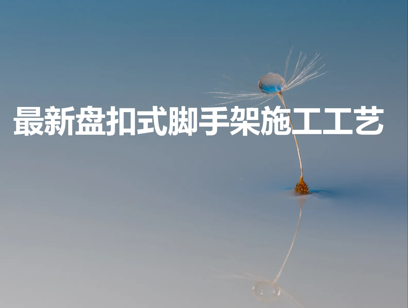 最新盘扣式脚手架施工工艺培训教程 pptx可编辑版下载