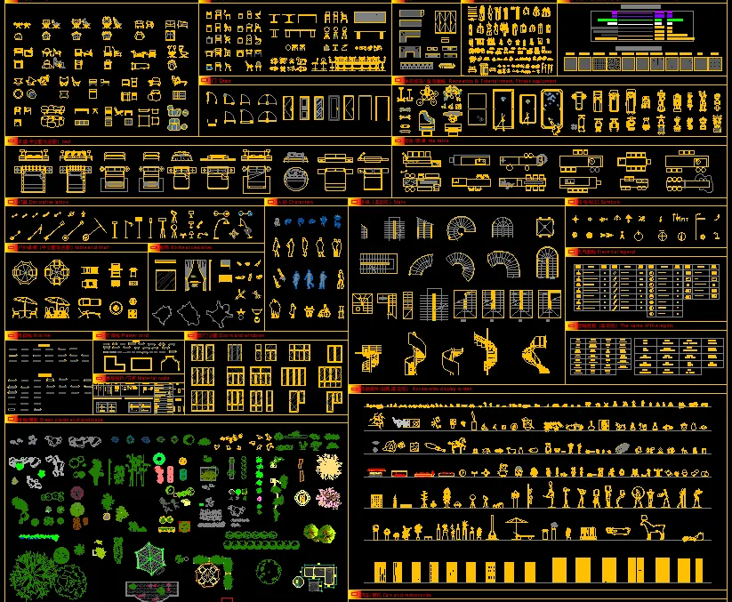 2026【最新】CAD动态图库大全家具+卫浴洁具+交通工具+装饰构件汇总
