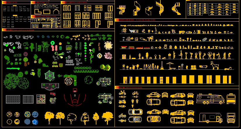 2026【最新】CAD动态图库大全家具+卫浴洁具+交通工具+装饰构件汇总